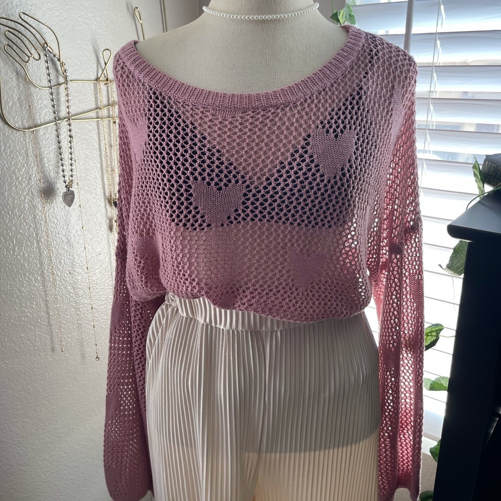 Luca + Grae Leap of Faith Mauve Sweater♡